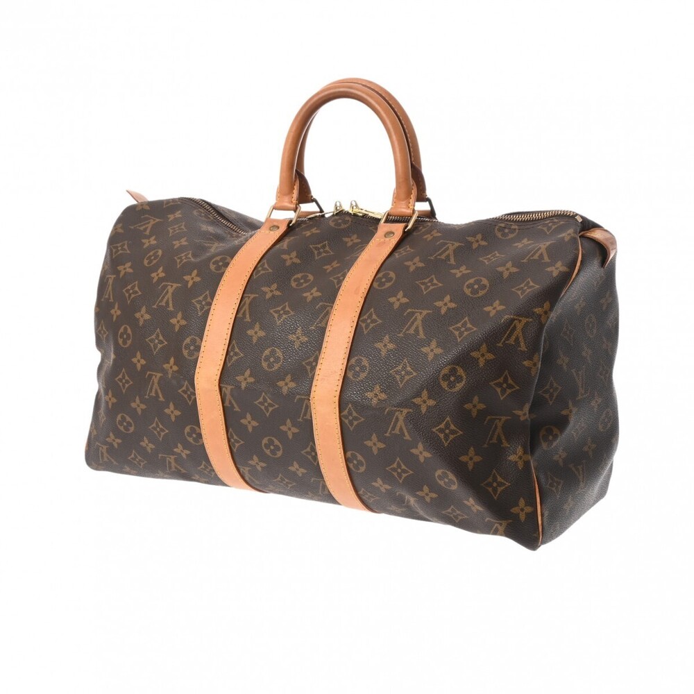 Louis Vuitton Monogram Keepall Brown Canvas Boston Bag - Picture 2 of 11